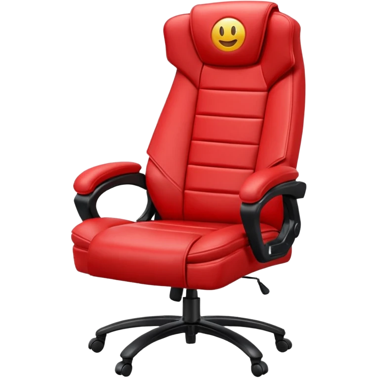 swivel gaming red colour chairs emoji
