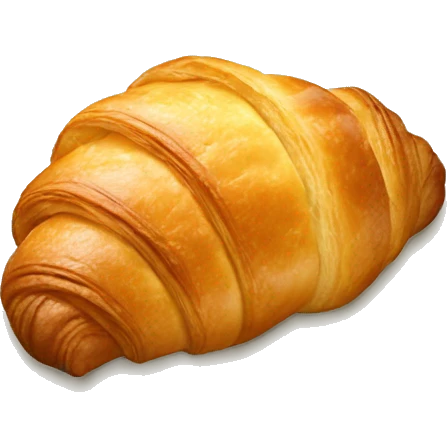 Croissant filled with pistache Creme emoji