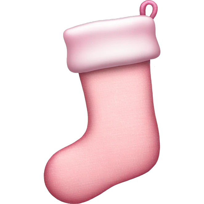  light pink Christmas stocking emoji