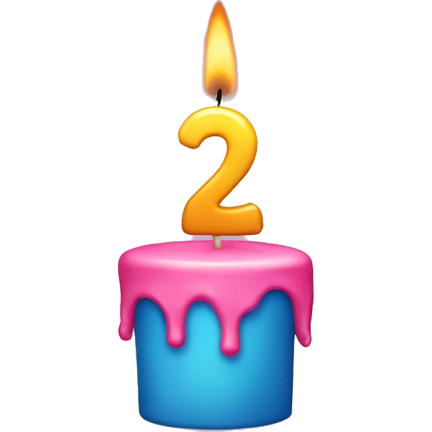 21st birthday candle emoji