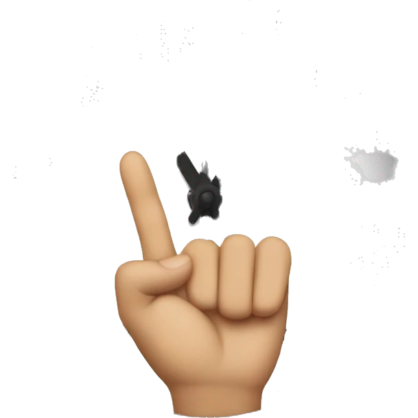 Fingers saying clock it emoji