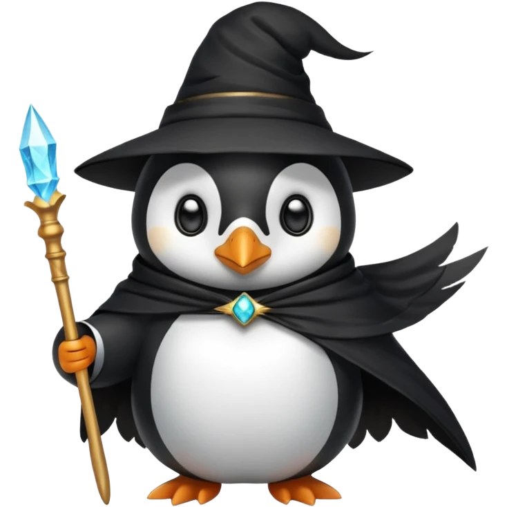 Penguin Wizard emoji