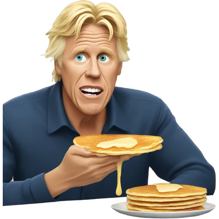 Gary busey eating pancakes emoji