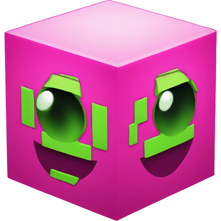 Geometry Dash cube emoji