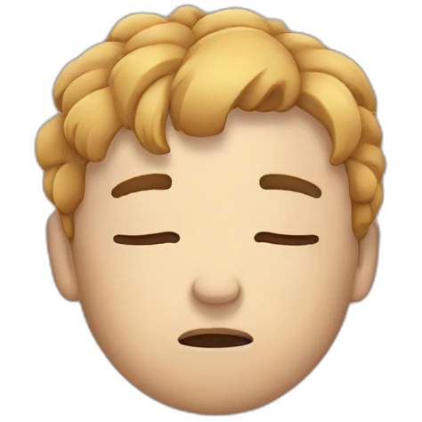 Sleepy emoji