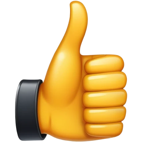 Black thumbs up

 emoji