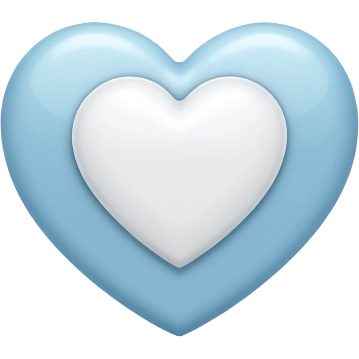 Add a H letter in white heart center emoji