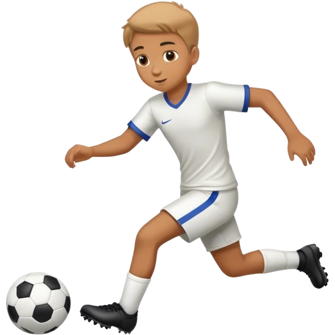 Boy play football emoji