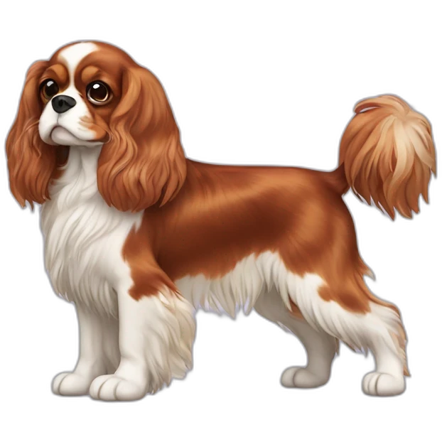  Cavalier King Charles Spaniel full body emoji