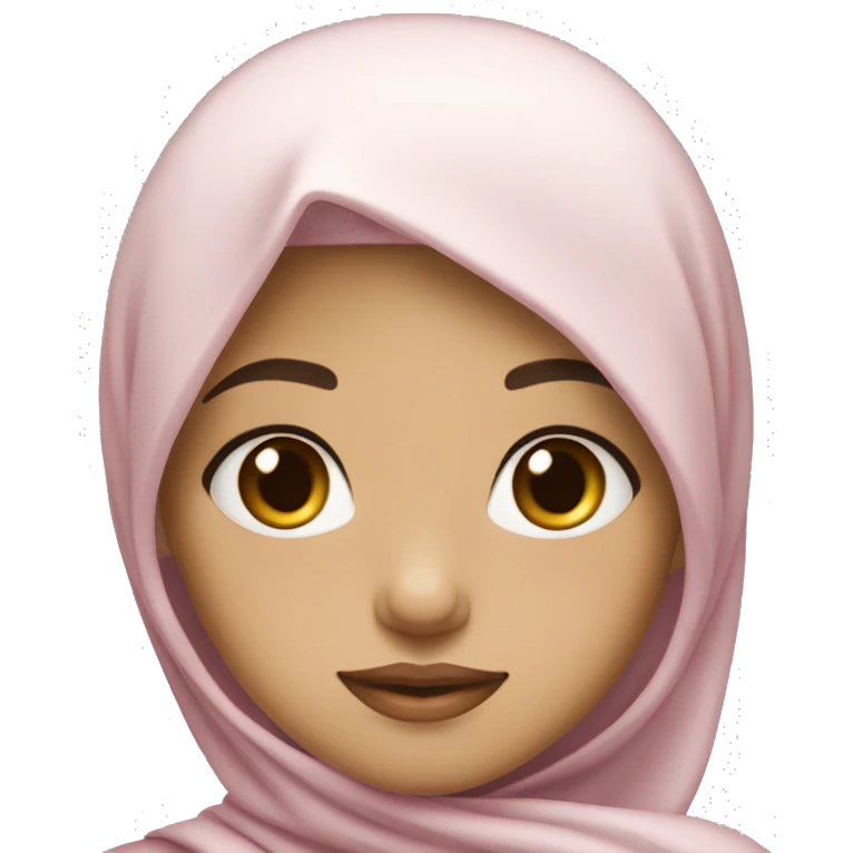 Findian muslim girl with black hair fair skin tone thin but cute lips  emoji