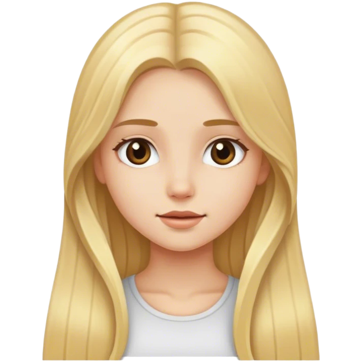 girl with long blonde hair emoji