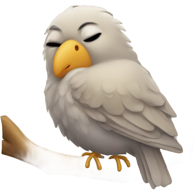 Bird sleeping  emoji