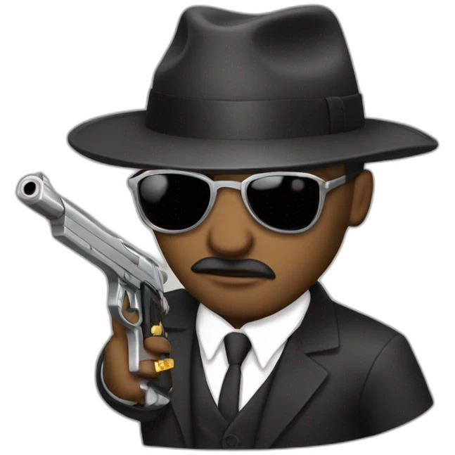 Mafia with gun emoji
