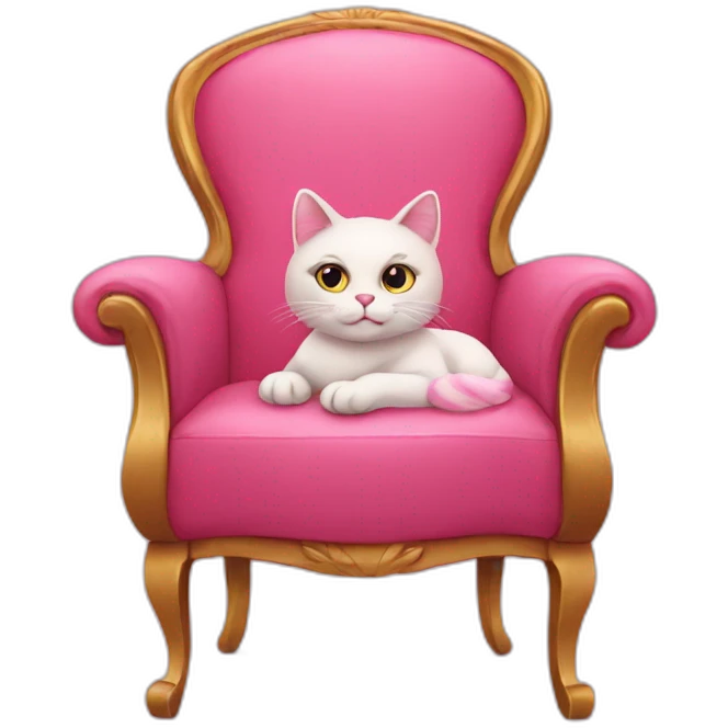 Pink-Cat-on-chair emoji
