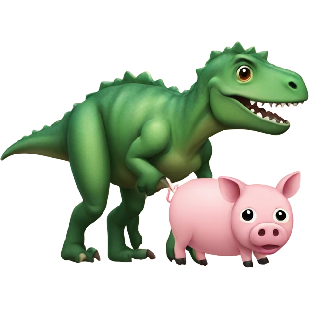 dinosaur with a pig  emoji