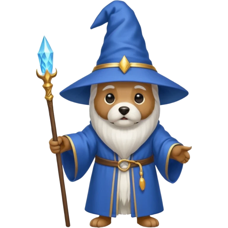 Dog wizard emoji