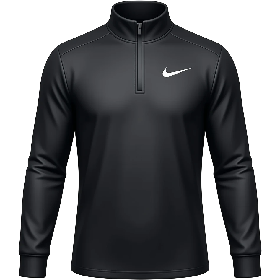nike quarter zip black long sleeve shirt emoji