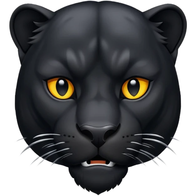 Una pantera emoji
