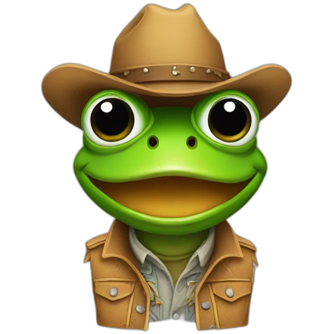 frog cowboy emoji