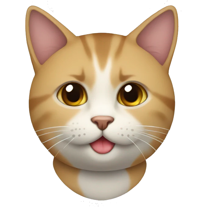 Gato con mansana emoji