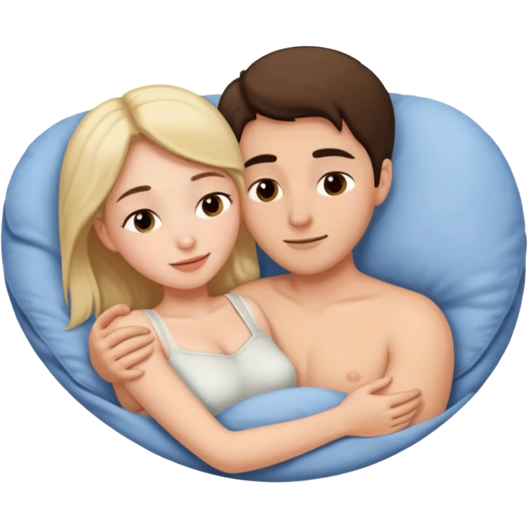 Naked spooning emoji