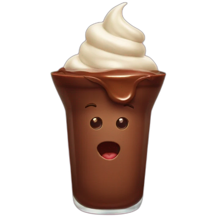 Chocolate mousse emoji