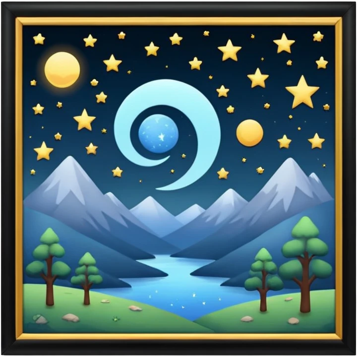stargazing scenery emoji