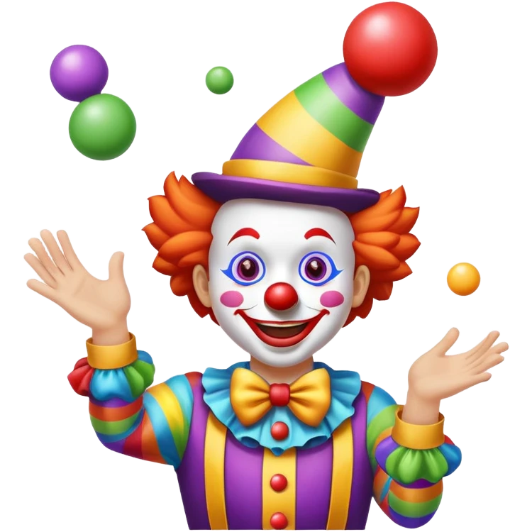 clown juggling emoji