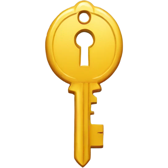 key in the keyhole emoji