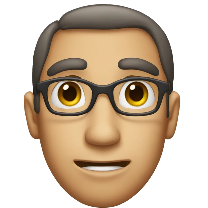 A face totally awkward emoji