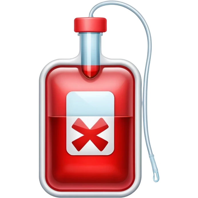 medical blood bag emoji