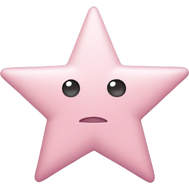 pale pink star sparkle emoji