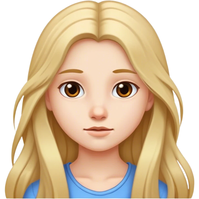 The young girl with long hair emoji