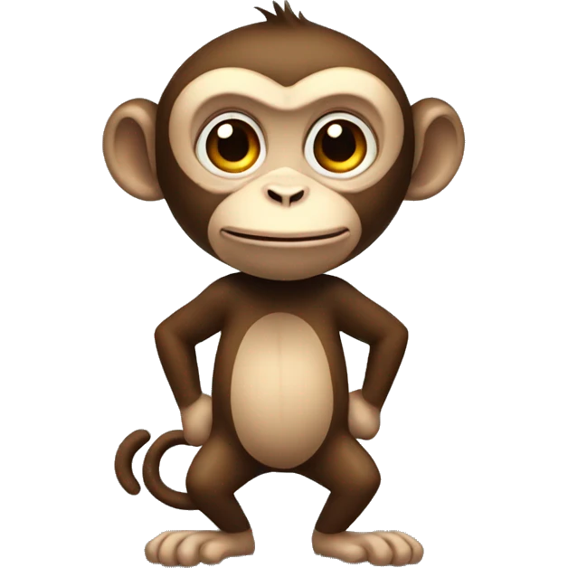 monkey standing up emoji