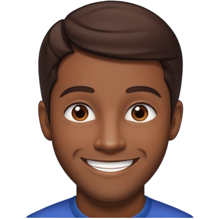 Keith Robinson with dark brown hair emoji