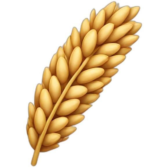 An oat grain emoji