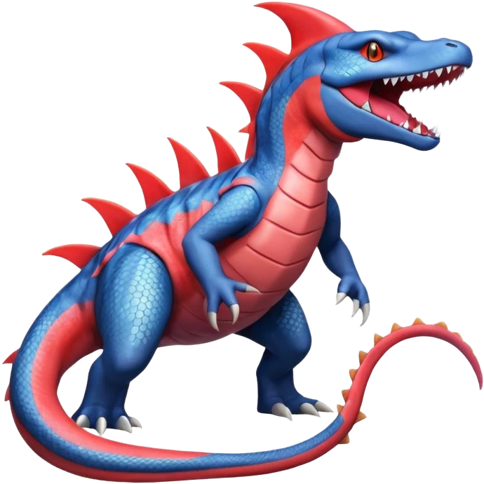 Salandit-Milotic-Garchomp-Feraligatr-Fakémon-hybrid-creature (full body)  emoji