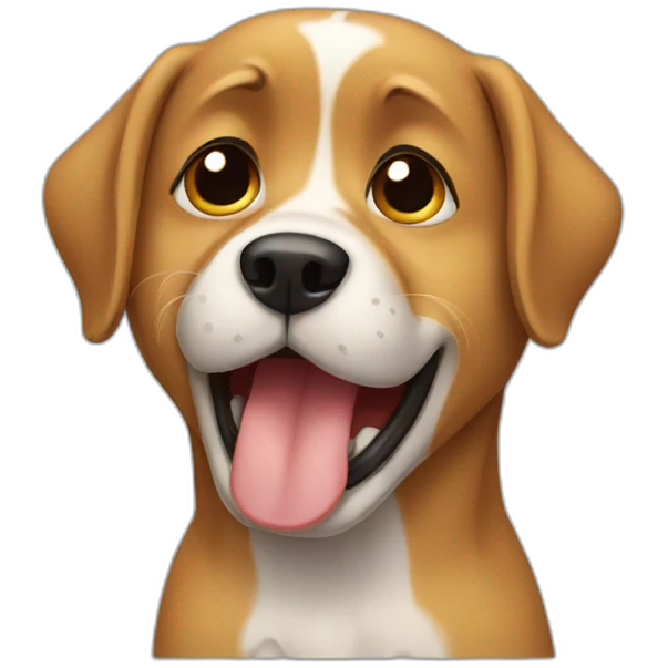 Dog crying emoji
