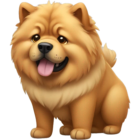 chow chow with Loki horns emoji