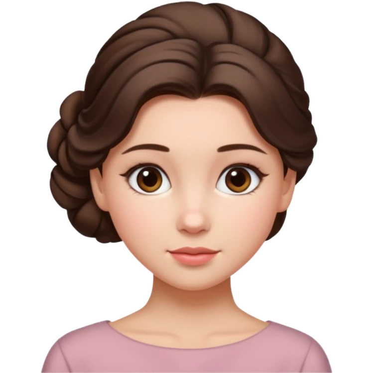 Cinematic Realistic Workout Girl Portrait, depicted with lifelike skin texture, subtle rosy undertones, and soft natural lighting that enhances the gentle contours of her face. Her intricately detailed brunete hair is elegantly styled in an updo, emoji