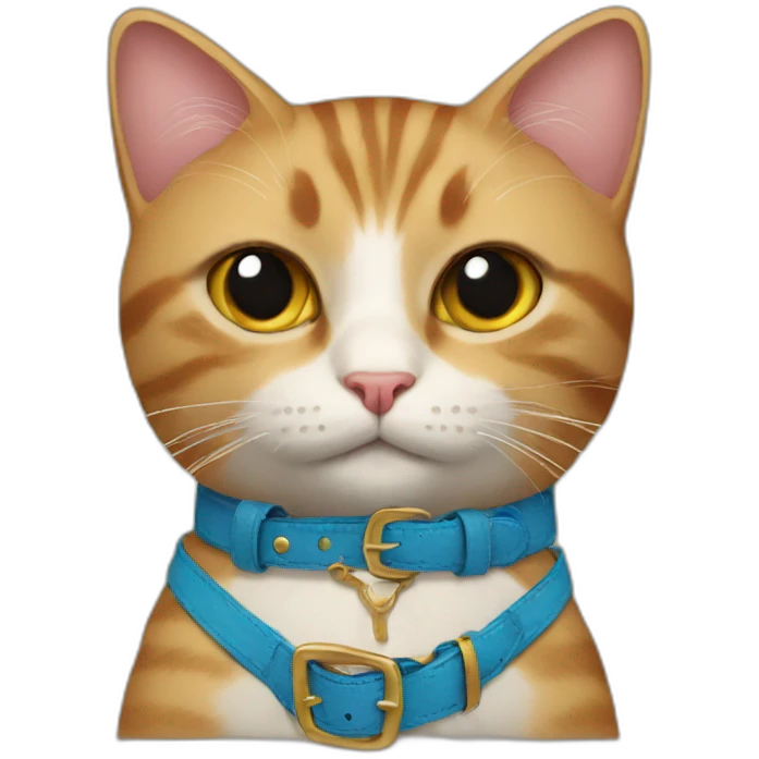 Cat with belt emoji