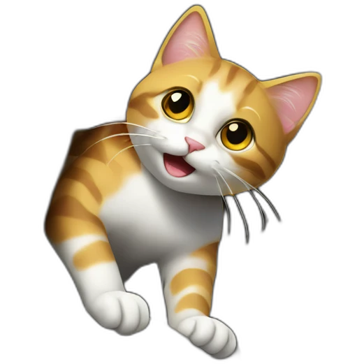 climbing cat emoji