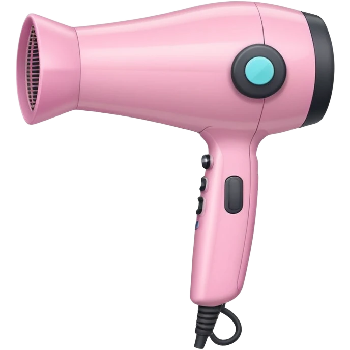 pastel pink hair dryer emoji