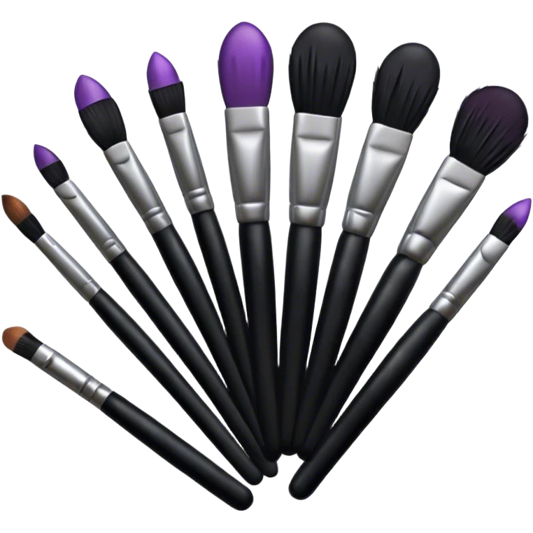 Goth makeup brushes  emoji