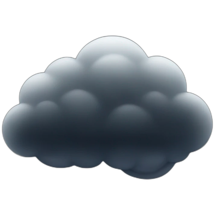 dark cloud emoji