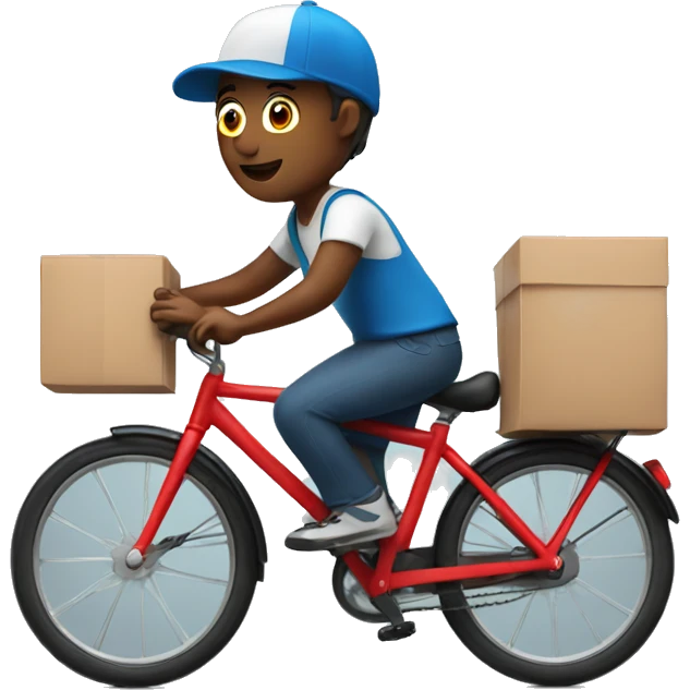 Delivery boy on bike emoji