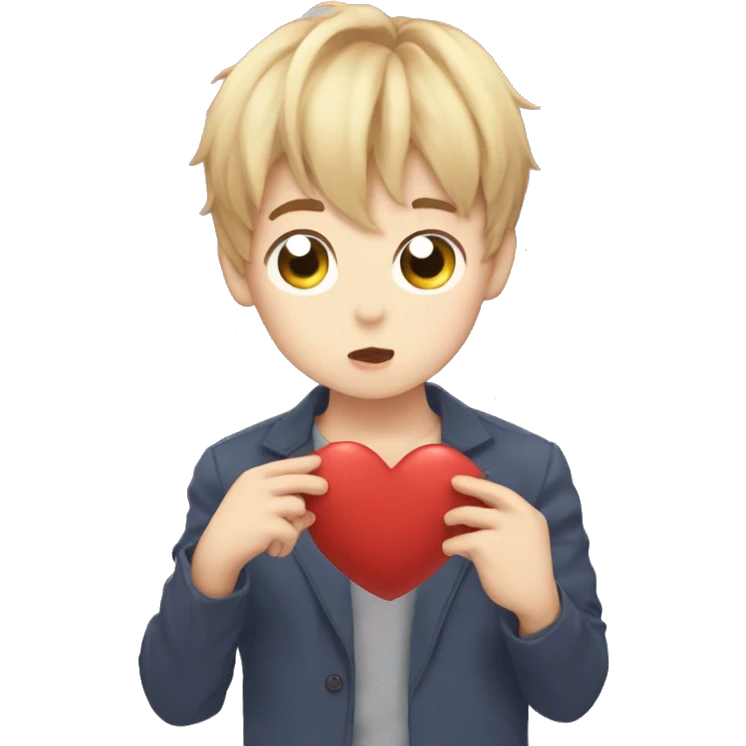 riize sungchan doing a heart emoji