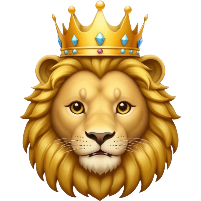 Lion with a crown emoji