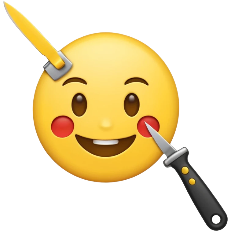 Emoji mit Messer emoji