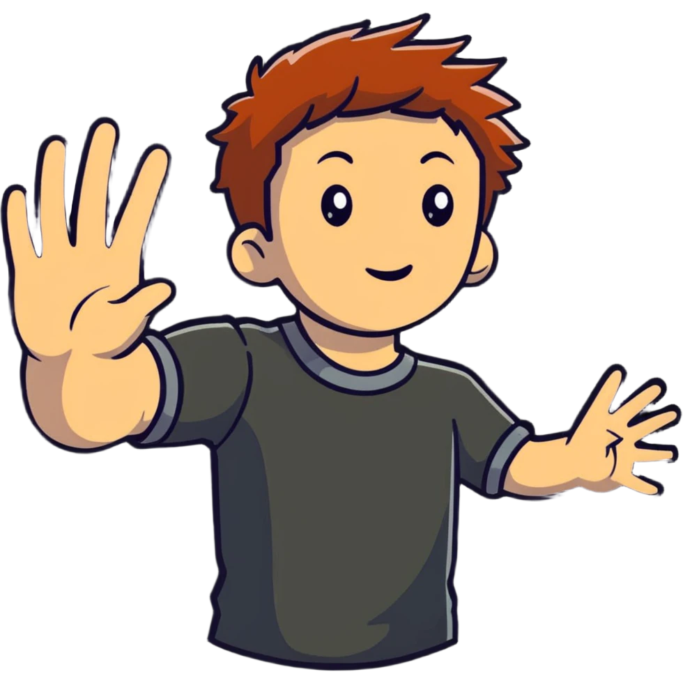 Young Erik Lehnsherr with hand extended using magnetic powers, before becoming Magneto emoji